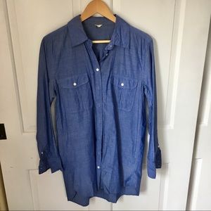 J. Crew Cotton Chambray Tunic Small